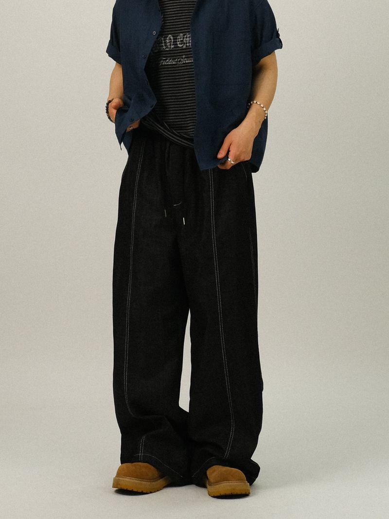 GN STAR Printing Back Bijo Denim Pants