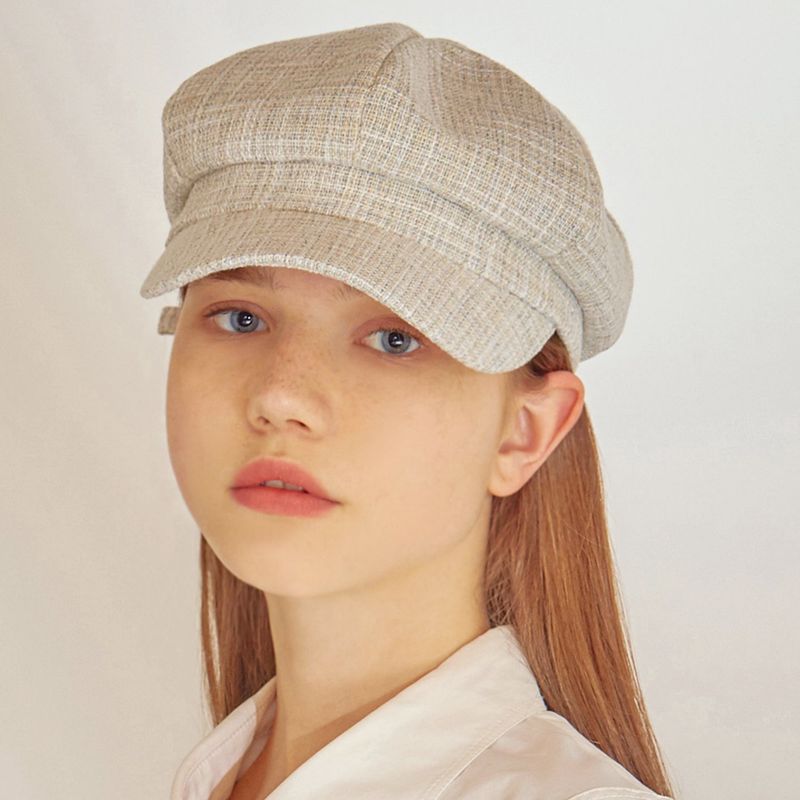 louie ooie(ルイウイ)の「boni newsboy cap - mix light blue(Hats)」