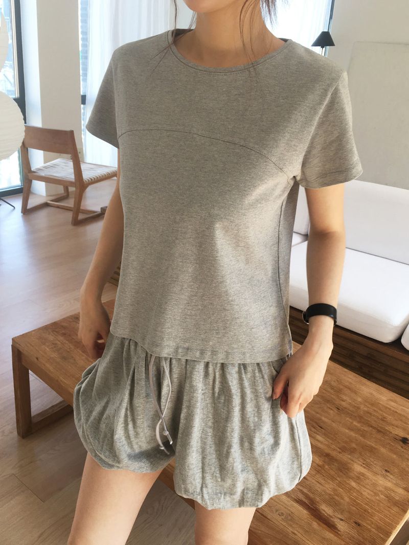 Pie semi crop T
