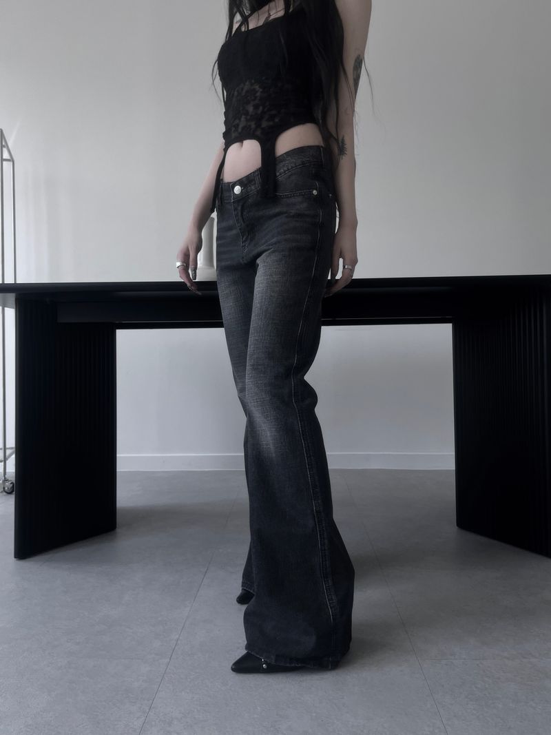 URBAN UNIQUE(アーバンユニーク)の「washed slub bootcut denim (2color)(Pants)」