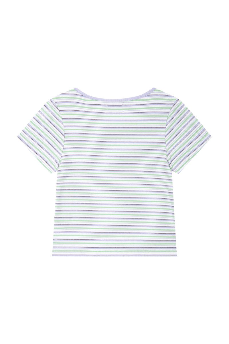 Stripe T-shirt [Purple]