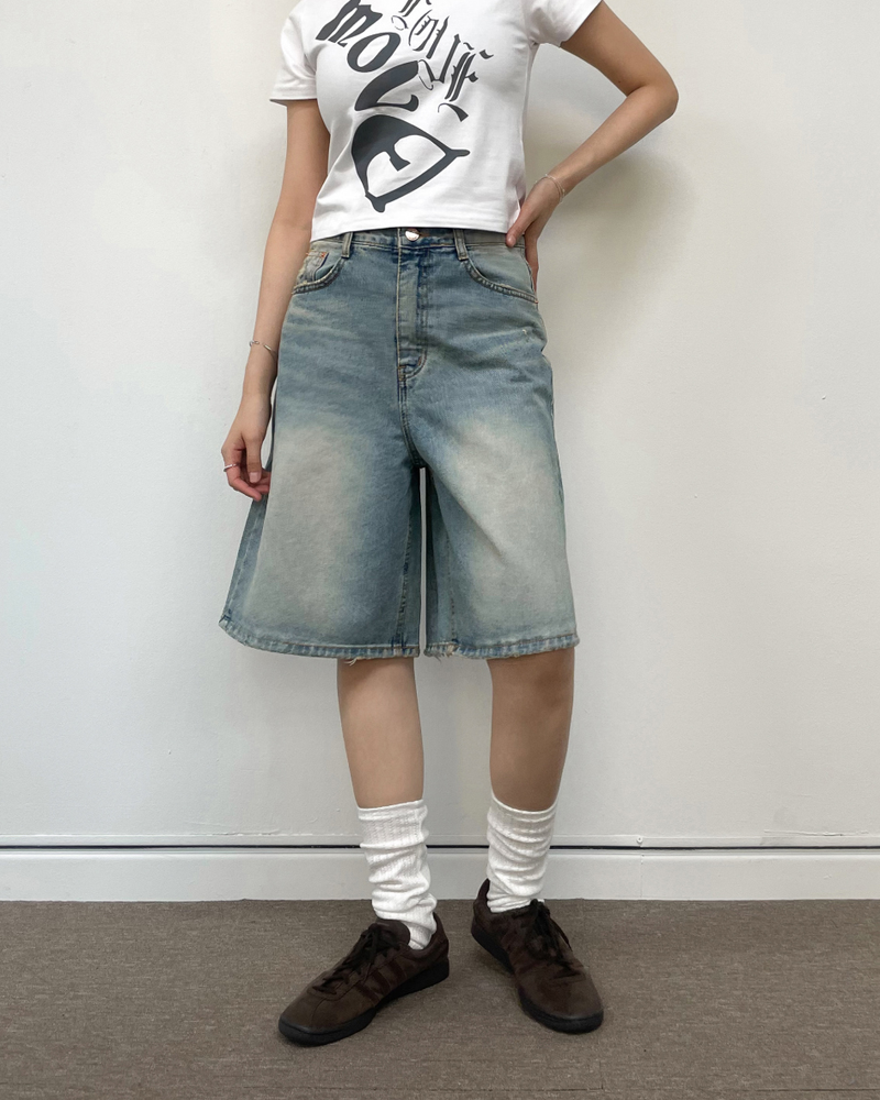ADY DAMAGE BERMUDA SHORT PANTS 2C