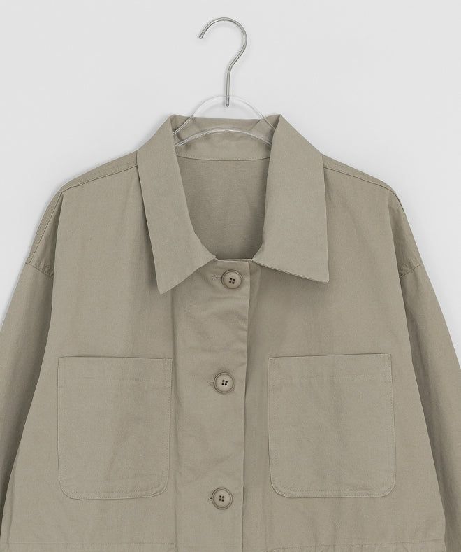 Tiol Cotton Collar Bomber Jacket