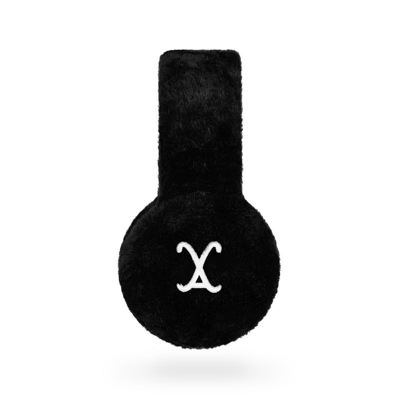 VA Curved Logo Fur Earmuff / Black