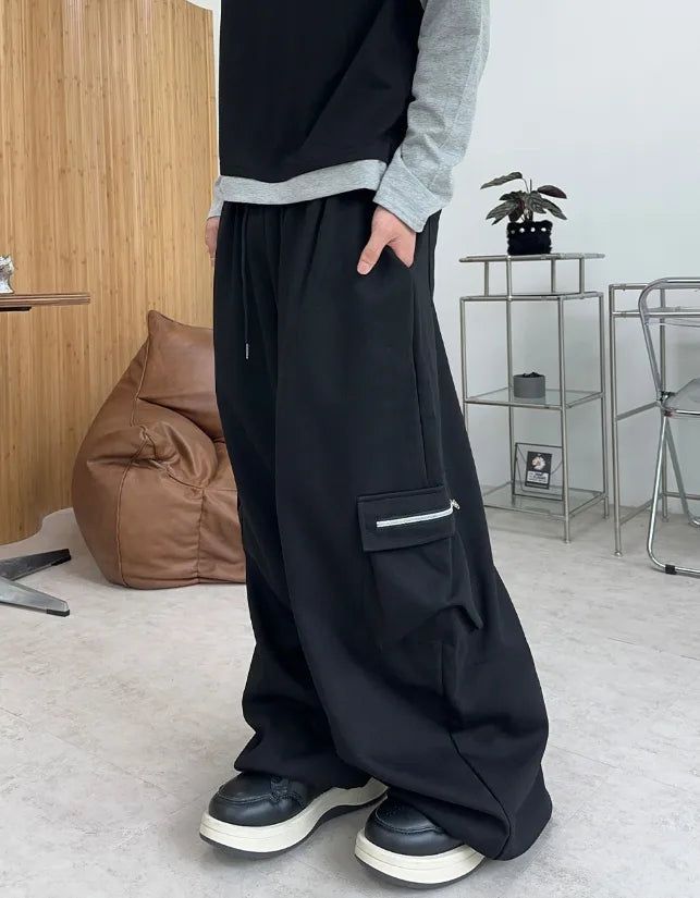 Diven Zipper Cargo Training Pants
