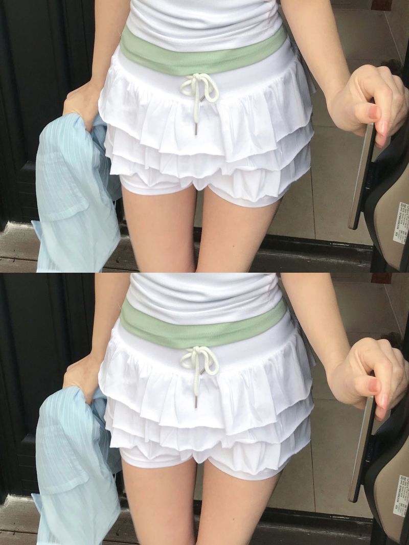 Coco Frill Layered Skirt Pants