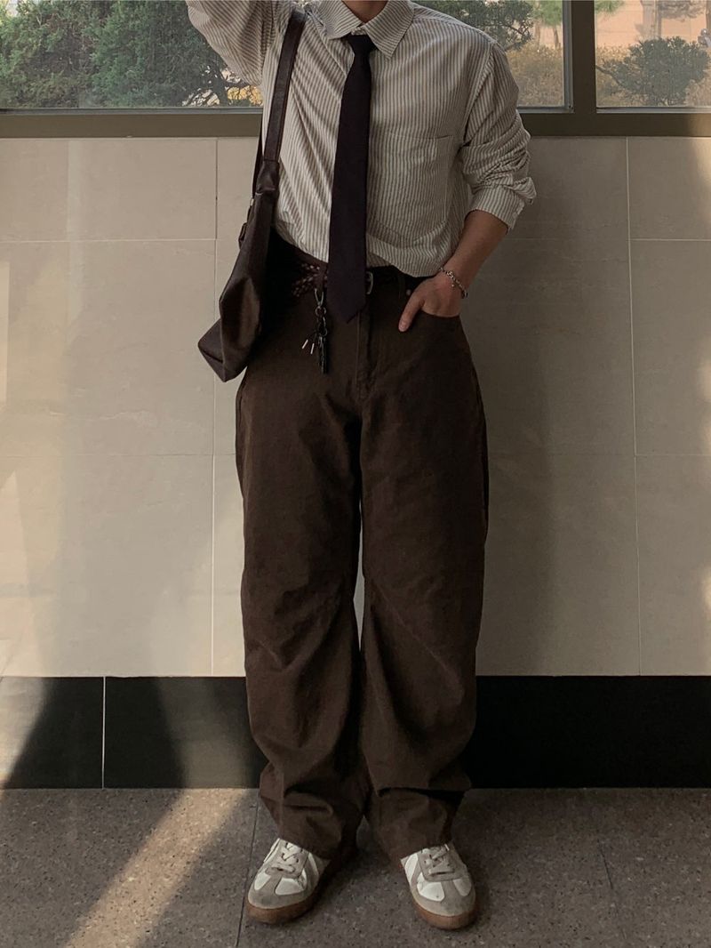 Algodon Curved Cotton Pants