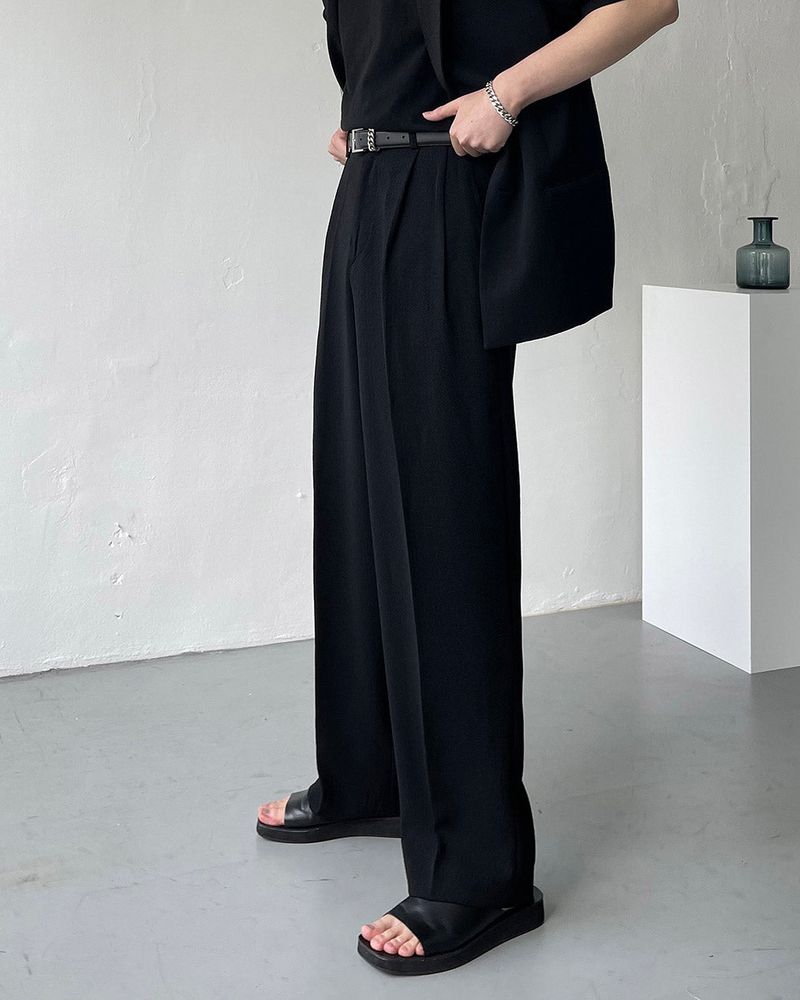 CR Slow Linen Wide Slacks (2 colors)