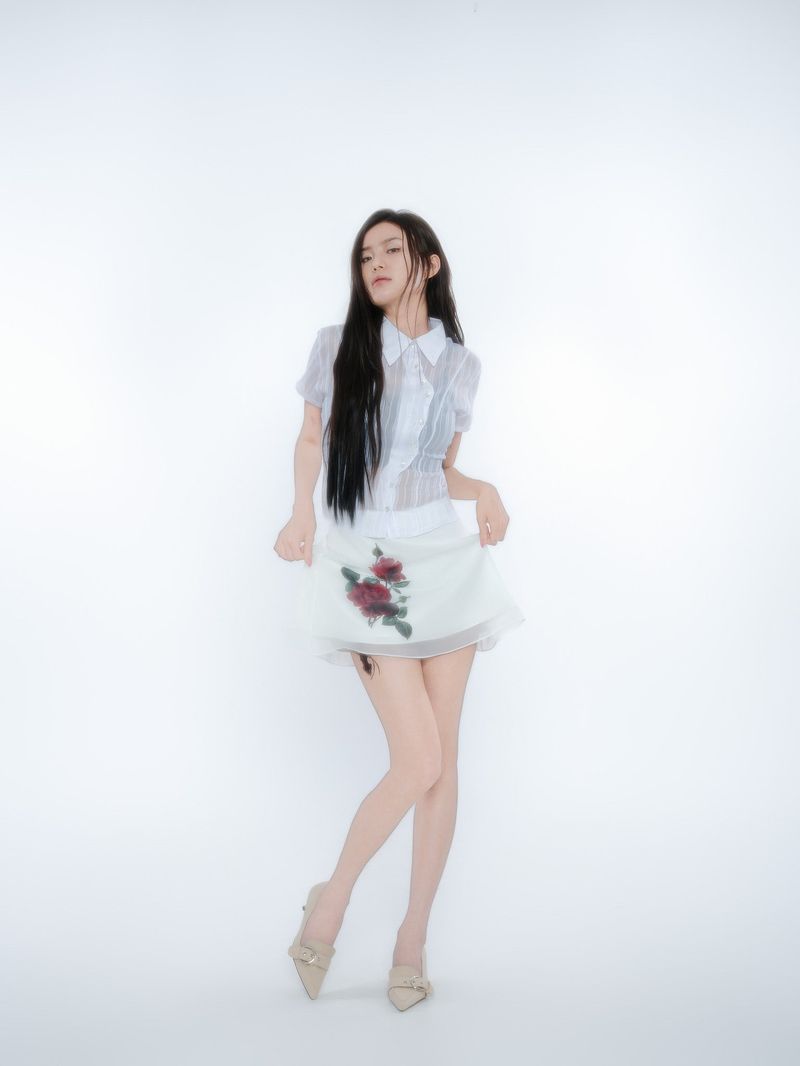 elfelfelf archives（エルフエルフエルフアーカイブ）の「ASYMMETRIC STRIPE SHIRTS [WHITE]（Tops）」