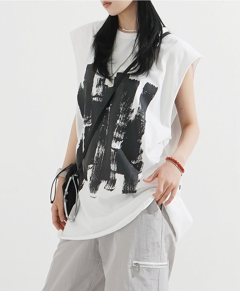 KIXI（キッシー）の「オーバーフィットロングタンクトップ（トップス）」