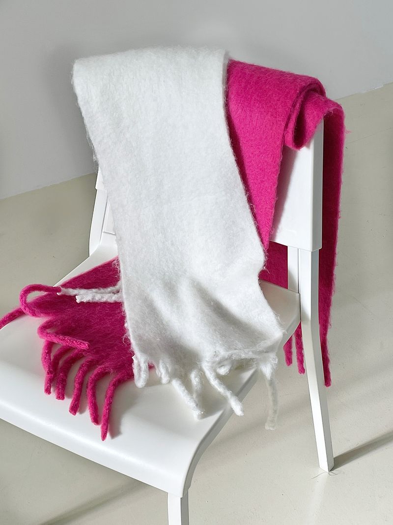 Warm tassel muffler 
