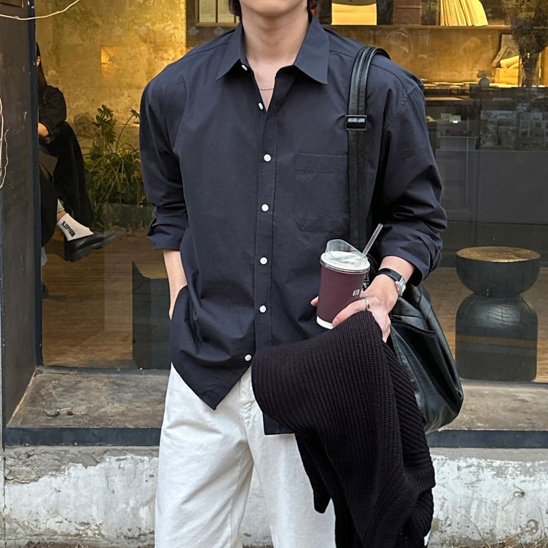 LMN & F Cotton Classic Oversized Fit Shirt (9 colors)