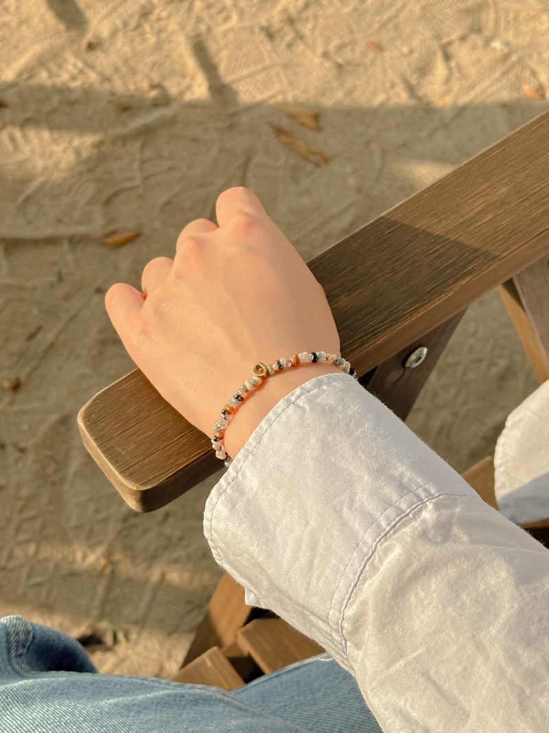 Thang Ga Beads Initials Bracelet