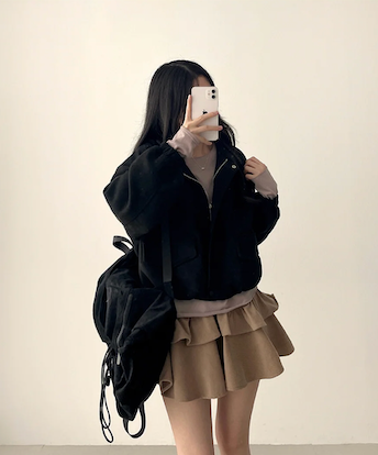 Bipol Golden Flare Cancanminiskirt