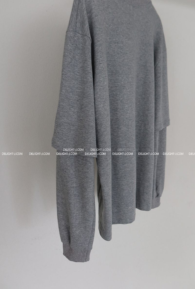 Bart Layered Oversized-Fit Sweatshirt