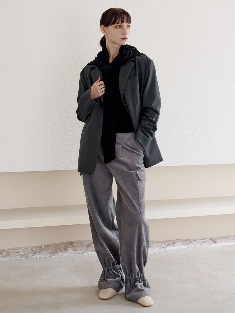 LETOILE(レトワール)の「ANCKLE STRING CORDUROY CARGO PANTS(Pants)」