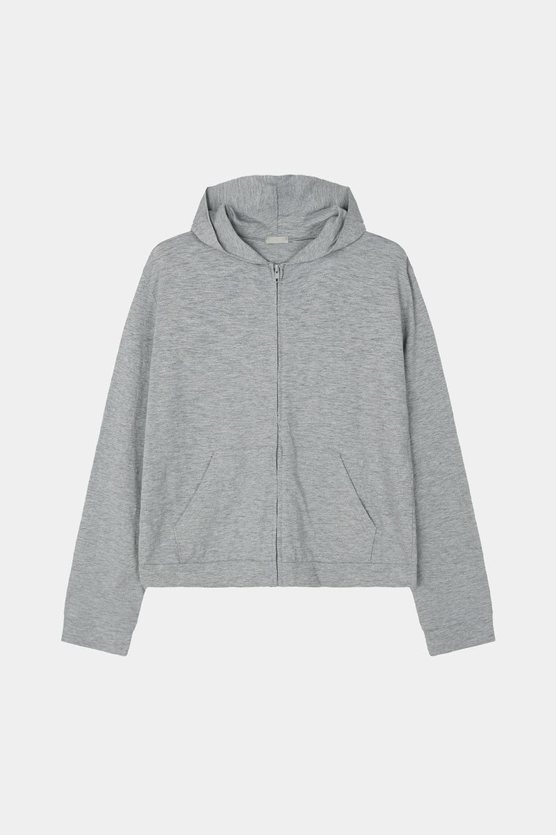Slavic cotton hood zip-up