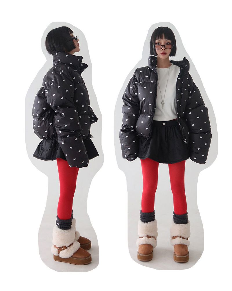 Delight-J（ディライトジェイ）の「Heart crop short padded coat（Jackets/Outerwear）」