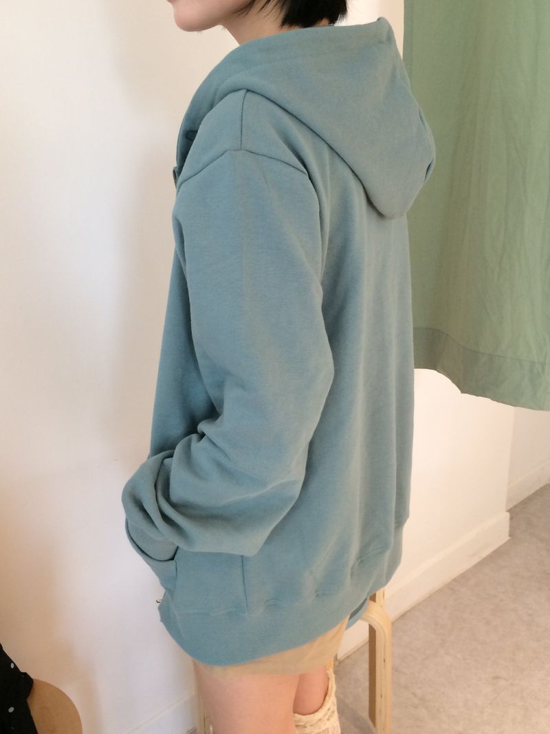 Haze Flower Hooded Zip-Up