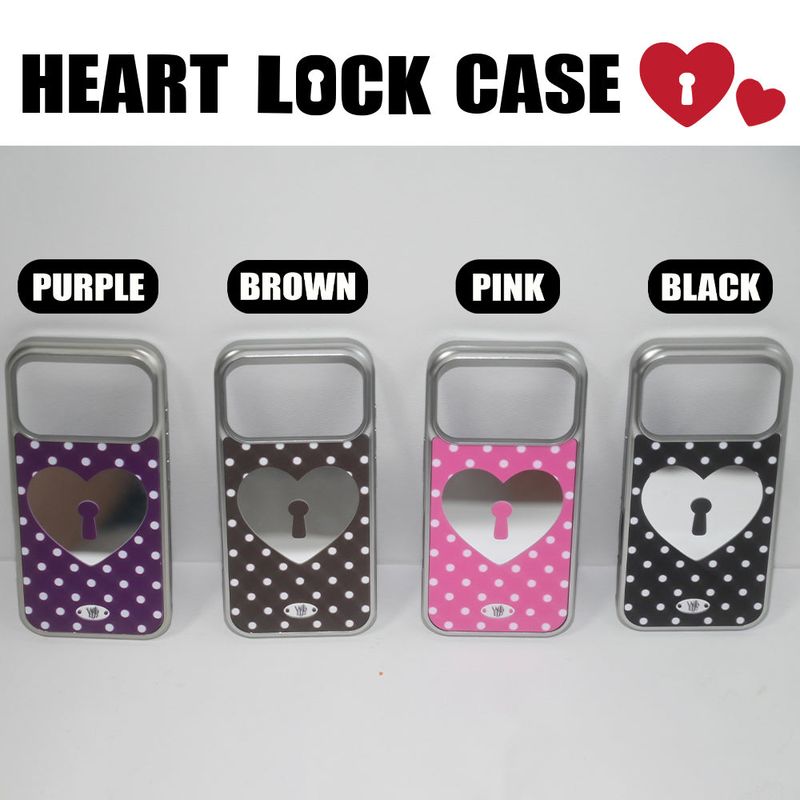 [MADE] heart lock case (pink)