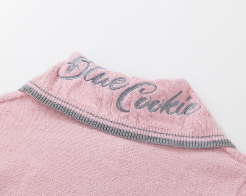 Cookie Check Tie Knit Cardigan