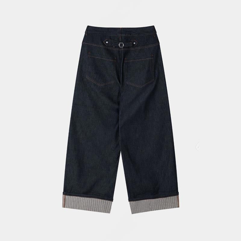 [Premium] ASCLO Roll Up Raw Denim Pants (2color)