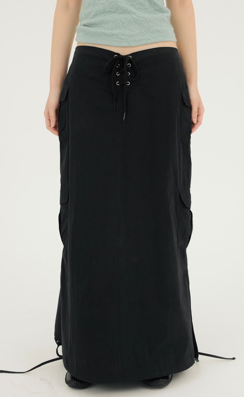 CORSET LONG CARGO LOW SK BLACK