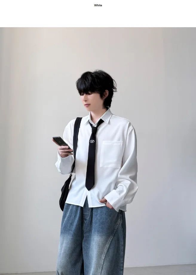 Odd Basic Cropped Shirt