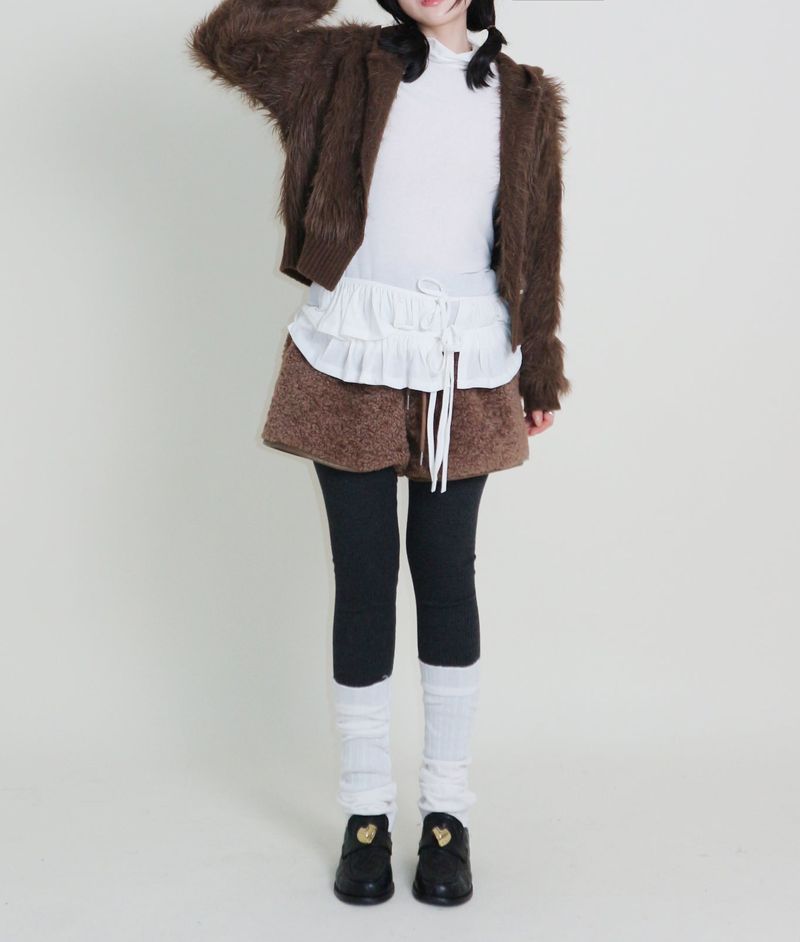 Yves Double Frill Layered Shea Turtleneck (Turtleneck)
