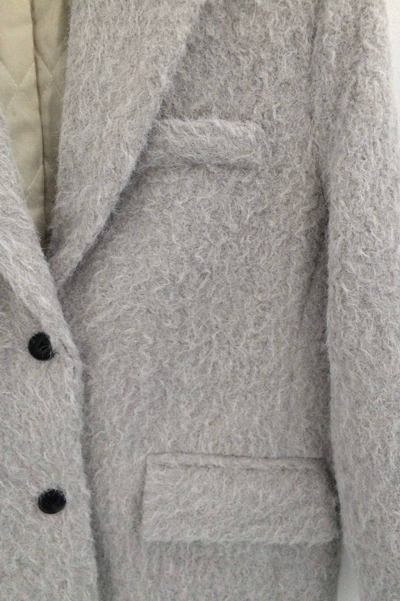 Hairy cream jacket
