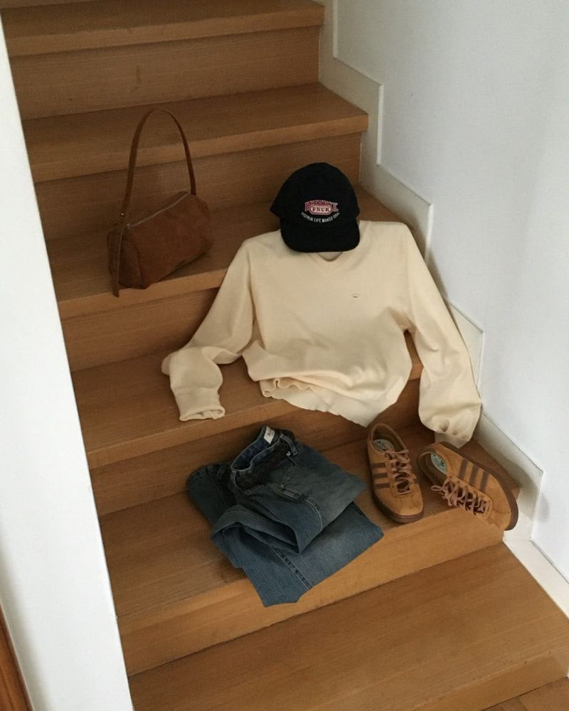 Caramel Color V-Neck Knit
