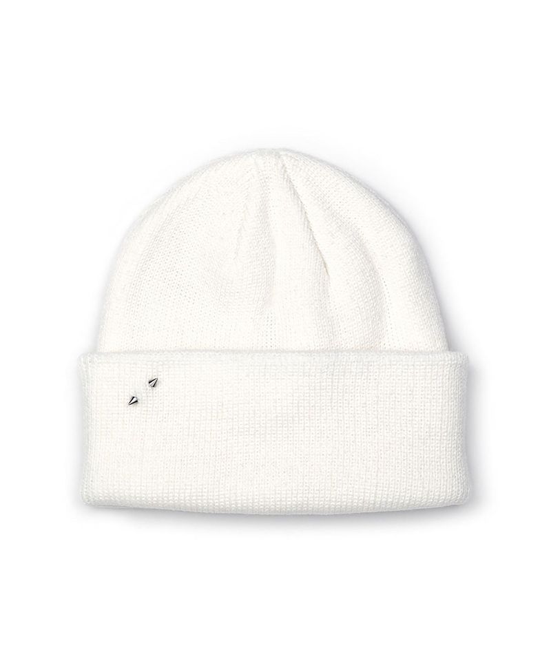 BLACKBLOND(ブラックブロンド)の「BBD Cone Piercing Beanie (White)(Hats)」