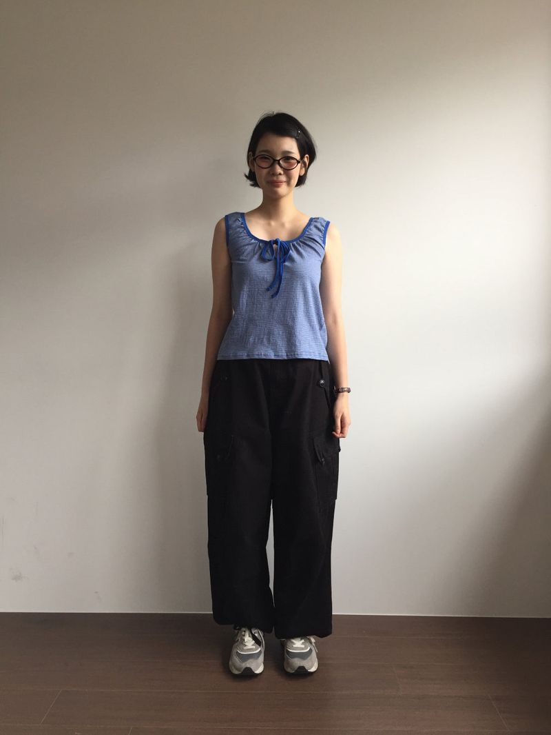 Fine stripe ribbon nasi  (2color)