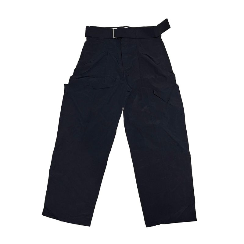 Nylon belted cargo pants