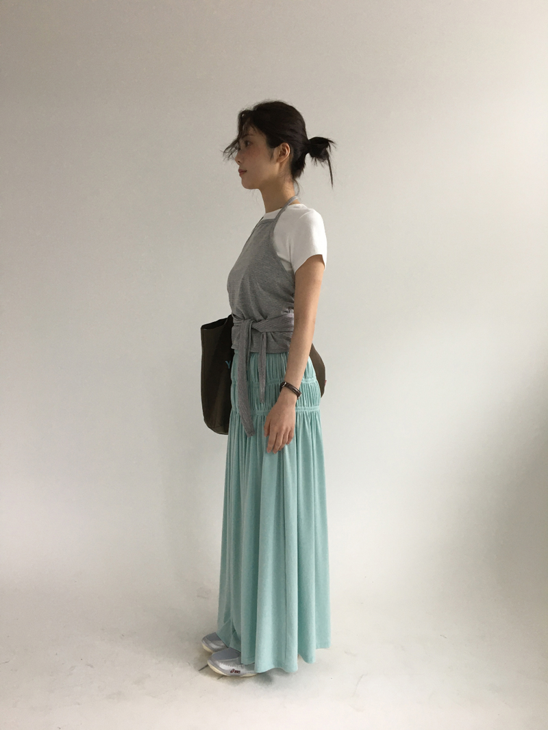 Sor Shirred Long Skirt (4color)