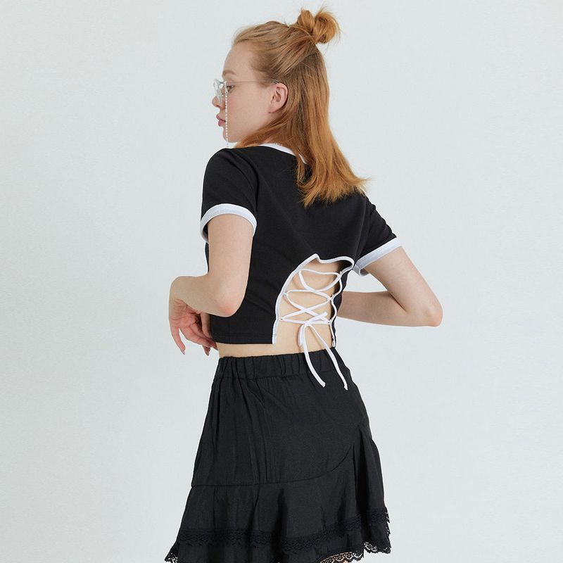 BACK STRAP TEE (BLACK)