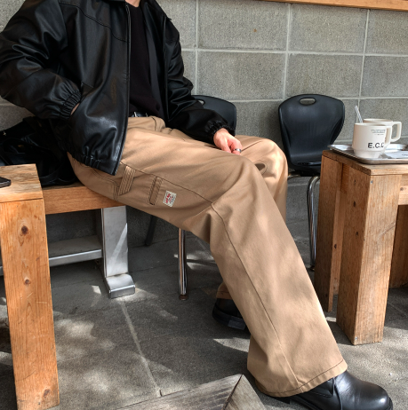 LOOKPLE（ルックプル）の「Third 5-Digit Mac Label Work Pocket Carpender Wide Pants（Pants）」