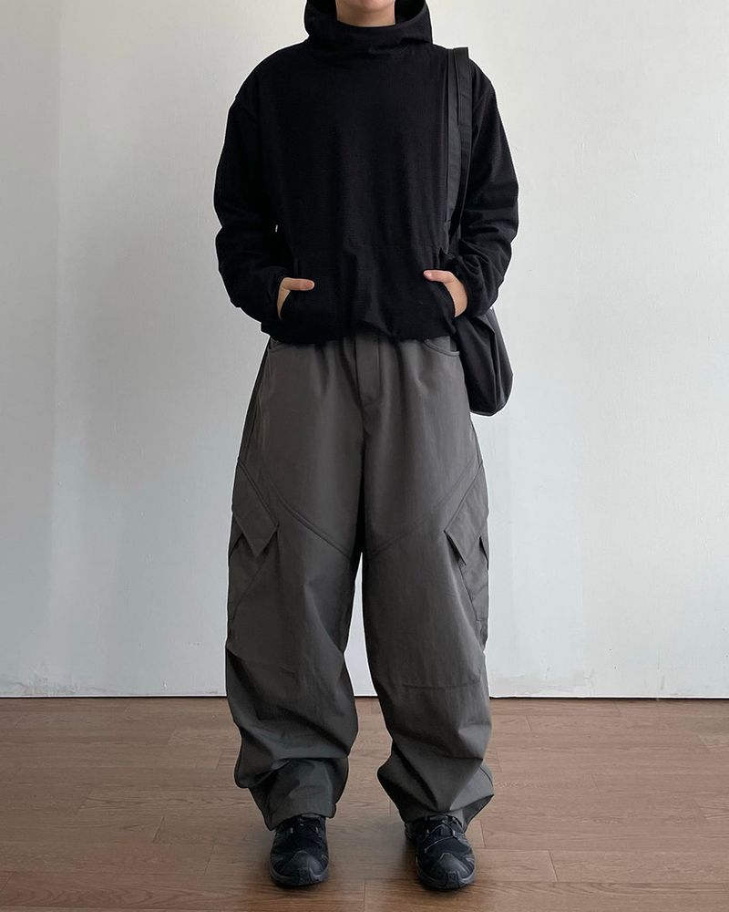 Winter Nylon Cargo Pants