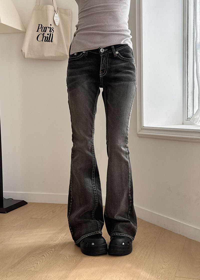 BETTY LOW BOOTS CUT DENIM