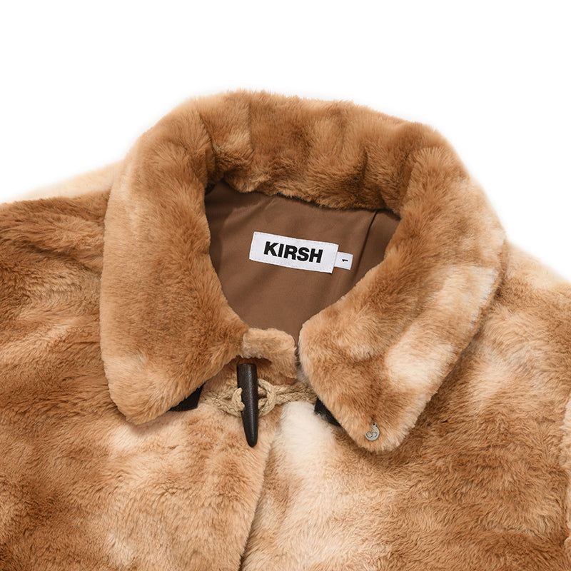 TOGGLE POINT CROP FUR JACKET [MULTI]