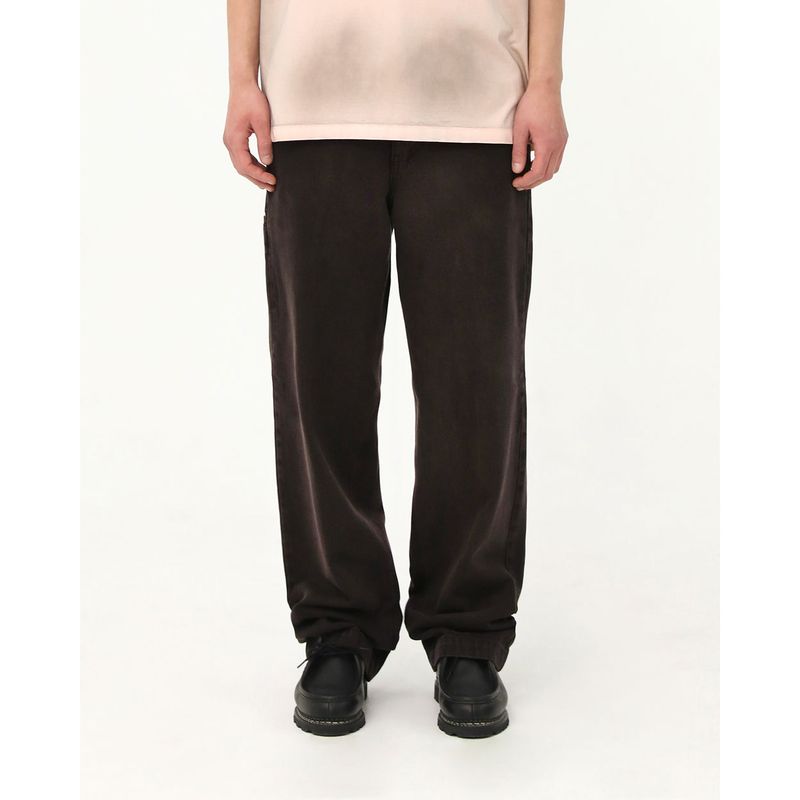BROWN RELAXED FIT DENIM JEANS