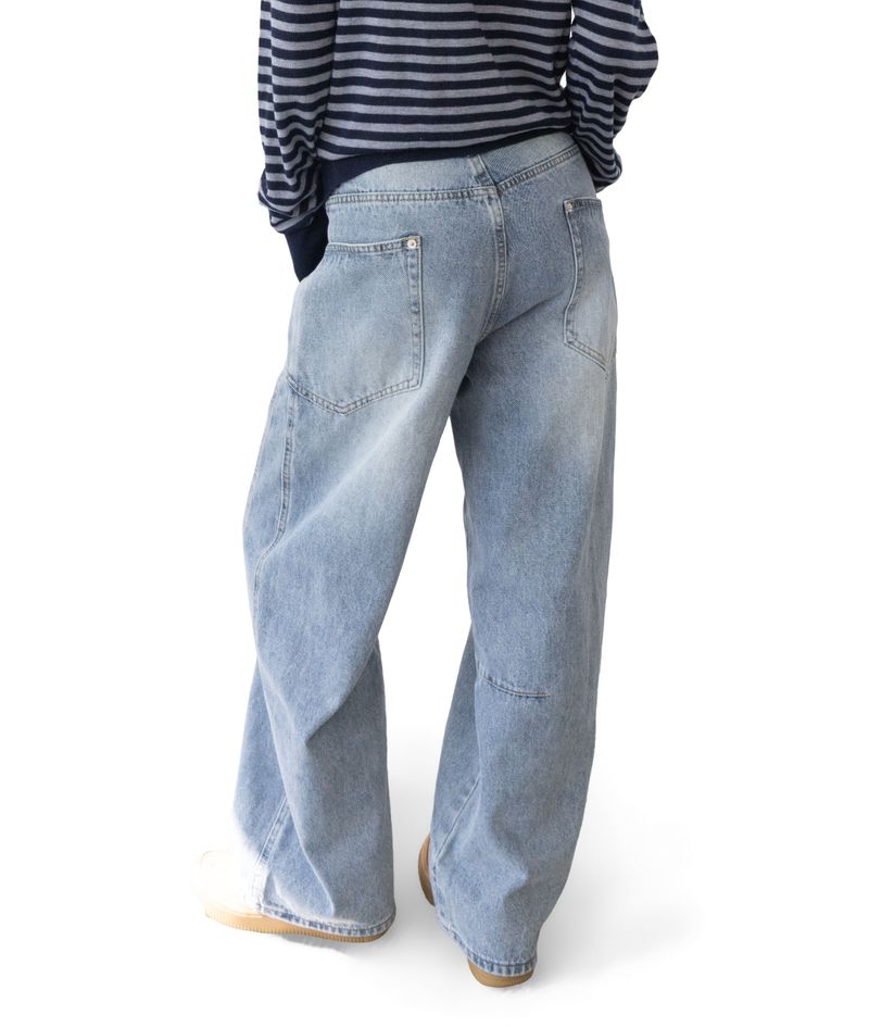 Jeff Big Pocket Washed Curved Jeans