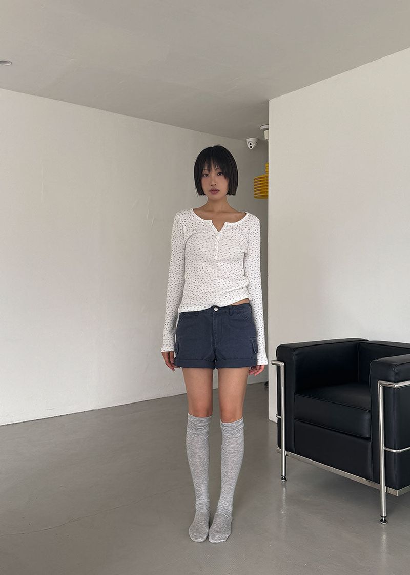 FRENCH CARGO HALF PANTS