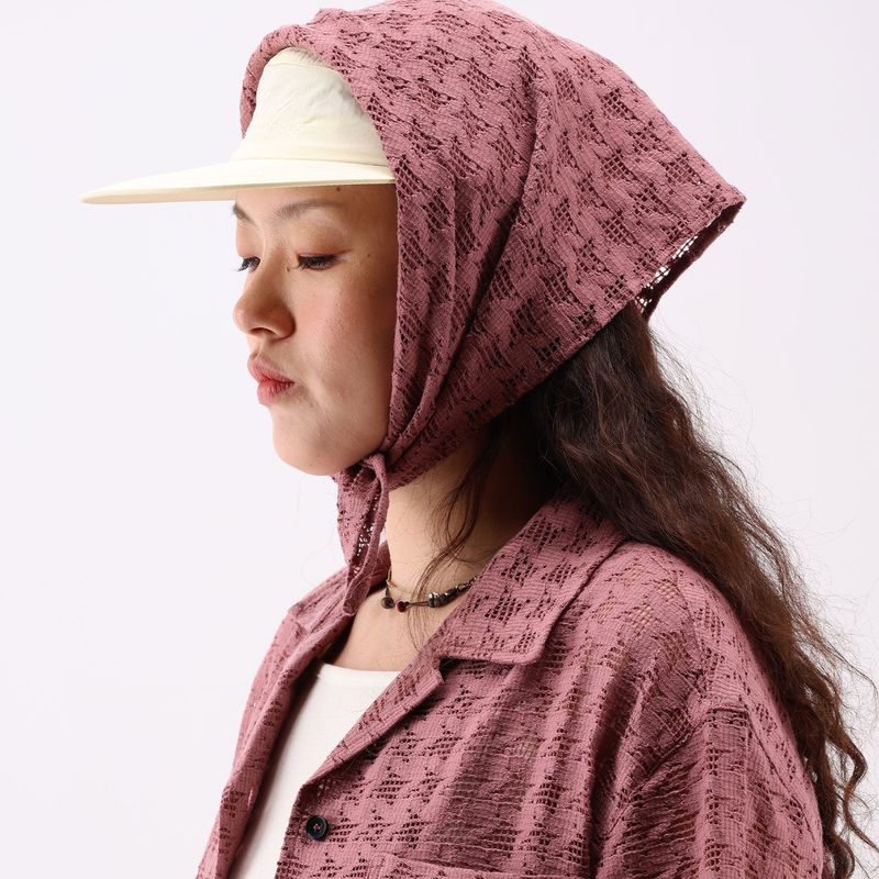 indi pink knit bandana