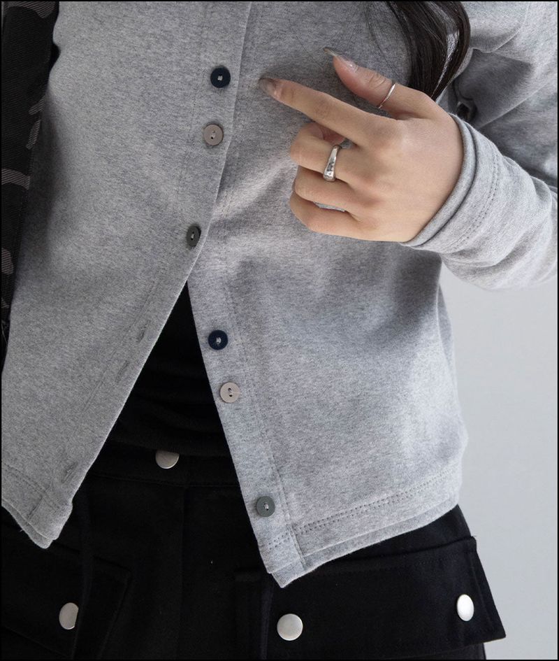 Birett button cotton cardigan