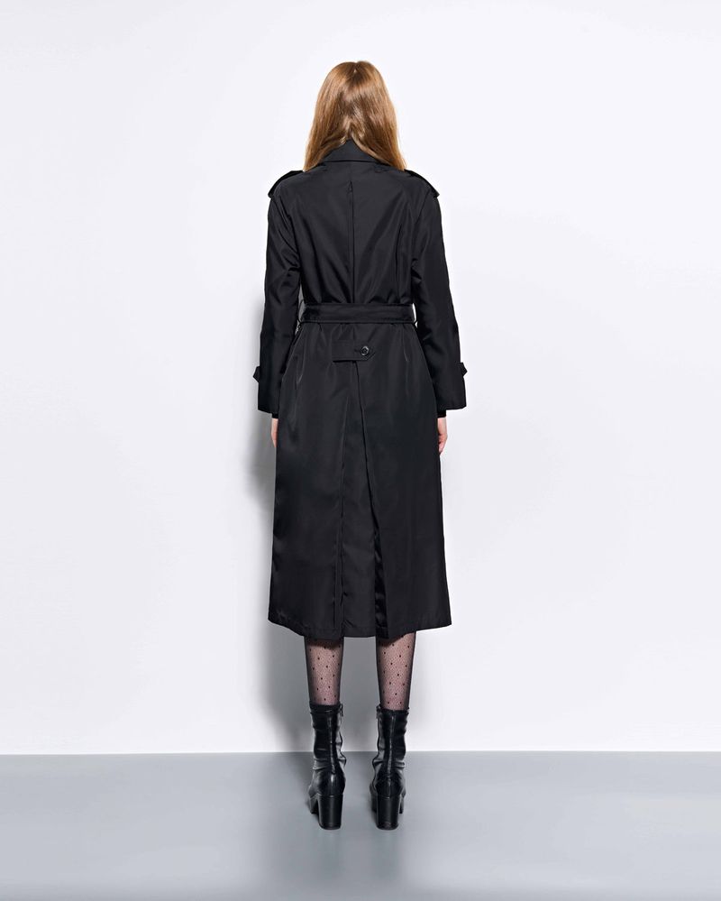Throat Latch Trench Coat _ Black