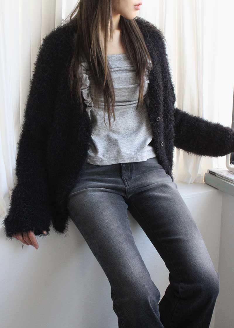 BLACK CAT BOOTS CUT DENIM