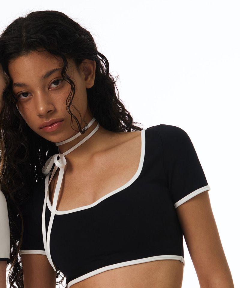 VINAJ（ビナジェイ）の「Double Ribbon Choker (White/1 PCS)（Accessories）」