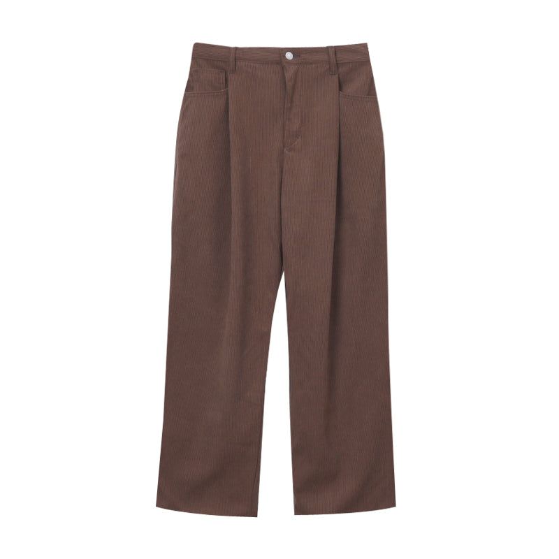 LMN Kubo One Tuck Corduroy Wide Pants (7 colors)