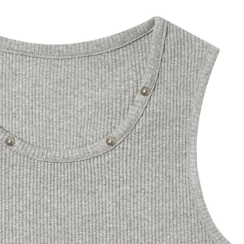 Ake Studded Sleeveless Gray